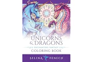 Unicorns and Dragons - Enchanting Fantasy Coloring Book: 17