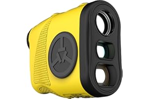 TecTecTec KLYR Golf Rangefinder with Slope, Belt Clip, Magnetic Holder. Laser Range Finder with 2022 Optics,pinned, high end case, Golfing Ball Marker with Magnet.Binoculars