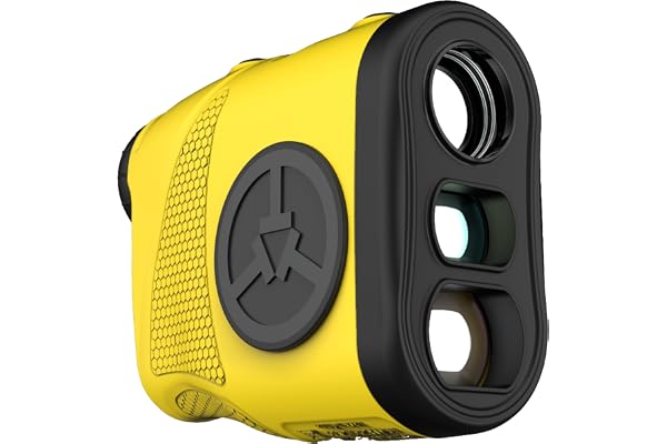 TecTecTec KLYR Golf Télémètre avec Pente Slope, Clip Ceinture, Support aimanté. Laser Range Finder 2022 Optiques, Housse Premium, Golf Ball Marker avec Aimant.