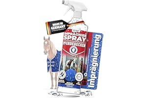 Qindoo Imprägnierspray für Pferdedecken, Wasser & Schmutz abweisender Schutz für Decken vom Pferd, Atmungsaktiv & Rückstandsfrei, PFC frei, Made in Germany, 500 ml
