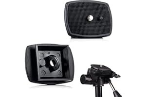 MOJOGEAR Placa de trípode compatible con Neewer, Cambofoto SAB264, SAB234, Velbon, Sony, trípode de 177 cm