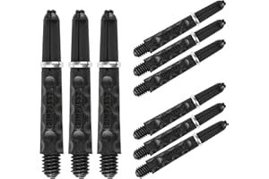 Harrows Darts 3 x Sets of Dimplex Dart Stems - 9 Dart Shafts in Total - Medium and Short Sizes in Black or White
