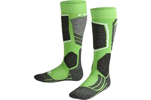 ‎FALKE FALKE Unisex Kinder SK2 Skisocken mittelstarke Polsterung antiblasen warme Skistrümpfe zum Skifahren atmungsaktive schnelltrocknende klimaregulierende geruchshemmende Wolle Funktionsmaterial 1 Paar