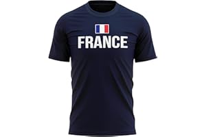 Purple Print House France Football Shirt Mens - France Flag Football T Shirt - Football Country European French Tournament Gifts for Him - Unique Footy Top