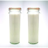 Weck Jars Weck Konserve Kavanozları - Şeffaf Camdan - &Ccedil;evre Dostu Konserve Kavanozu - Yiyecek, Yoğurt ve J&ouml;le i&ccedil;in Hava Sızdı