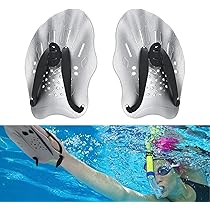 Pagaie Per Nuoto Regolabili - Palette In PVC Con Elastico In Silicone, Per Allenamento In Piscina - Foto 8