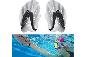 ZARADU Pagaies De Natation,Pagaie D'entraînement à la Natation,Pagaie De Natation Réglable,pour La Musculation Et La Piscine, Accessoires pour Adultes Et Enfants, Unisexe