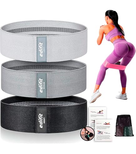 Set Di 3 Fasce Elastiche Per Fitness E Fisioterapia (1,5 M) | Resistenza Graduata, Senza Lattice, Per Yoga E Pilates