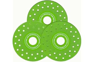 WANDERGO 3 Pcs 115mm Diamond Cutting Discs Saw Blade For Angle Grinder, Cutting Discs 115mm For Clean Cut On Porcelain、Ceramics，Wheel - Size 115mm X22.23mmx 1.7mm