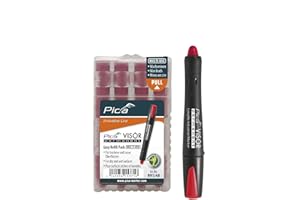 Pica Visor permanent Longlife Industrial Marker Rot Nr. 990/40 + Pica Visor Permanent Ersatz-Minen Rot Nr. 991/40