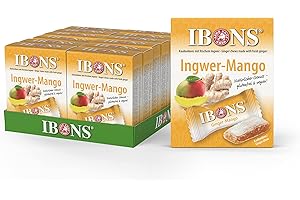 ‎IBONS IBONS Kaubonbons 12 x 60 g (Ingwer-Mango)