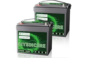 HYSINCERE LiFePO4 Mini batteria al litio da 12 V 100Ah, 100A BMS, 1280 Wh, 4000 – 15000 cicli, batteria al litio Deep Cycle per camper, motore a traina, energia solare