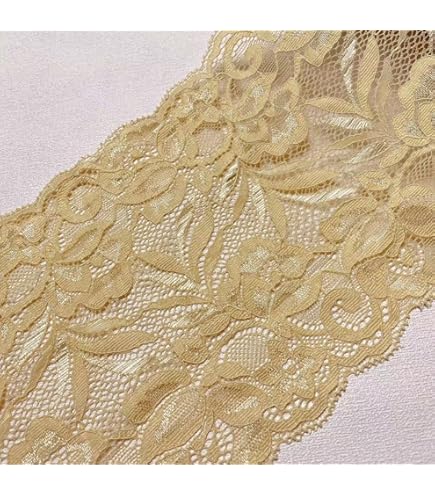 Stoffa Pizzo Ricamo Europeo 14cm Larga - Per Tende, Tovaglie E Abiti Da Sposa Fai Da Te - Foto 5