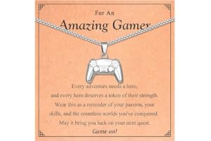 EPVID Gamer Gifts for Boys Men, Gaming Gifts, Game Controller Necklace for Son Brother Grandson Dad Uncle Husband, Christmas Birthday Fathers Day Valentines Gift, Xmas Stocking Fillers