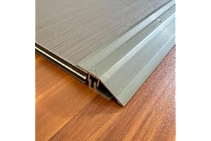 ZZLQIAN Profilé de compensationl Alu | 900x 55mm Profilé de rattrapage | profilé d’adaptation | Bande de transition pour seuil de sol | rail de transition | Réglage en hauteur de 9 à 16 mm | 1 pièce