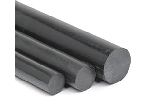 HECK & SEVDIC GBR POM Rundstab schwarz Ø 8 mm - Länge 1100 mm - massiver Kunststoffstab