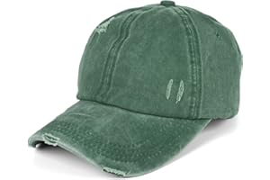 styleBREAKER Gorra de béisbol de Mujer con Aspecto Usado y Lavado, Cola de Caballo, 6 Paneles, Ajustable con Cierre de Gancho y Bucle 04023080