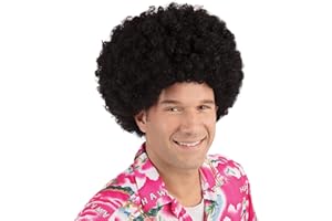 Bristol Novelty BW281 Peruka afro, olbrzymia, czarna