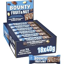 Bounty Fruit & Nut Milk Chocolate Snack Bars 18 x 40g : Amazon.co ...
