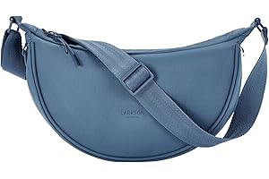 LARKSON Półksiężyc torba damska - Solveig mała - torba na ramię damska torba na ramię w kształcie półksiężyca - damska torba na pierogi z regulowanym paskiem