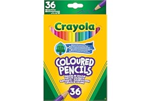 CRAYOLA Colouring Pencils - Assorted Colours (Pack of 36) | A Must-Have for All Kids Arts & Crafts Sets | Ideal for Kids Aged 3+