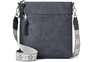 Roulens Mittel Damen Umhängetaschen, Leicht Damen Schultertasche aus Veganes Leder, Crossbody Bags für Frauen mit Verstellbar Abnehmbar Breiter Gurt