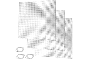 Tätningspapper, avgasrör, tjocklek 1,6 mm, 20 x 20 cm, tätningsmaterial, avgastätning, smrumstätning, metallplatta, universel
