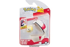 Jazwares Pokémon - Clip'n'Go Poké Balls Fidough & Timer Ball
