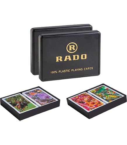 RADOCARDS Switzerland Premier Plastic Playing Cards, Bridge Size