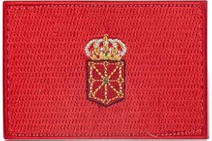 ELITEX TRAINING Communities of Spain Flag Embroidered Patch with Velcro Back (Navarra)