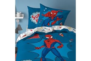 CTI Spiderman Home Avenger - Juego de Cama (100% algodón, 140 x 200 cm)