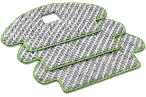iRobot Pièces Authentiques Lingette de Nettoyage Lavable combinée Roomba (x3) - Réutilisable - Compatible Uniquement avec la série Combo - Gris et Vert