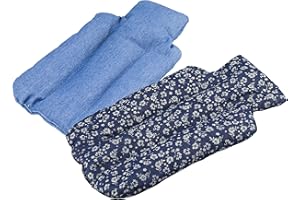 MONDEX M-Home | Bouillote sèche micro-ondable | Coton | Bleu | 29 x 18 x 1,5 cm | WARMCER | HOTCER