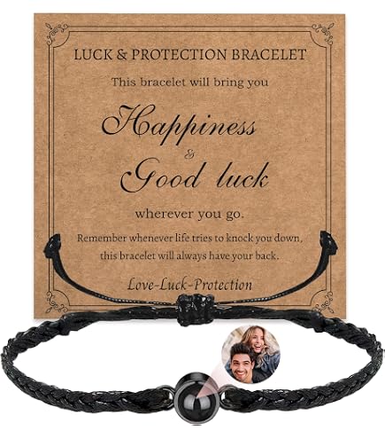 Braccialetti personalizzati con foto all'interno Braccialetti di proiezione personalizzati con foto Bracciale Regali commemorativi personalizzati con foto - Italia