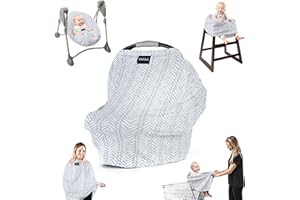 Milk Snob Original 5-in-1 Bezug – Multifunktionale Babytrage mit Stilltop-Funktion | Stilltuch für unterwegs, Kinderwagen Sonnenschutz, Bezug für Babyschale, etc. (Soho)
