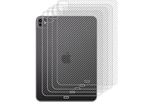 GIOPUEY Rückseite Folie Kompatibel mit iPad Pro 13 M5 2025, [4 Stück] 0.1mm Ultradünn Carbon Muster Rückseite Folie, Kratzfest Anti Fingerabdruck rutschfest