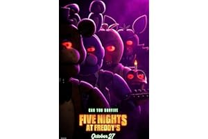 ASJDLKFAS2323ASDF FIVE NIGHTS AT FREDY'S 2023 Film Affiche 11 x 17 pouces Affiche 28 x 43 cm (280 x 430 mm) Cadeau décoratif, Décoration de chambre