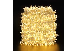 2000LEDs Luci Natale Esterno,GlobaLink Catena Luminosa 50M Luci Albero Natale IP44 Impermeabile,8 Modalità Luce,Funzione Memoria Calda Decorazione Natalizia per Casa Interno Giardino Matrimonio Feste