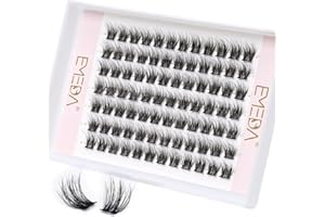 ‎EMEDA Puszyste kępki rzęs 3D EMEDA Indywidualne przedłużanie rzęs Wispy Cluster 12mm DIY Cluster Lashes 3D Effect Eyelash Clusters (EME333 12mm)