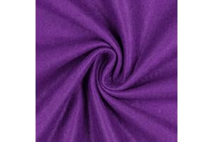 Mondo Tessuti - Tagli di Tessuto Panno Lenci - Feltro 1mm - Disponibile in Diversi Formati e ben 60 Colori (50X70CM, VIOLA)