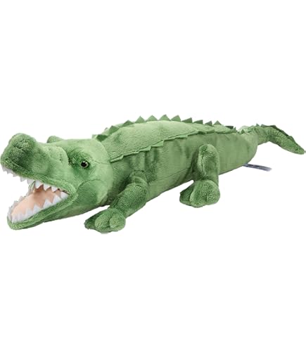 Wild Republic Knuffelknuffel van Green Alligator, knuffelspeelgoed van Cuddlekins, cadeaus voor kinderen, 40 cm Wild Republic Knuffelknuffel van Green Alligator, knuffelspeelgoed van Cuddlekins, cadeaus voor kinderen, 40 cm