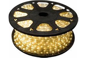 ‎VELLEMAN CHINA HQ-Power LED-Lichtschlauch, Lichterschlauch außen wetterfest, Lichtschlauch LED, Lichterkette Schlauch, LED Schlauch, Weihnachten, Party, flexibel, Dekoration, 36 LEDs/Meter, warmweiß, 45 m