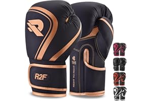 R2F RIGHT TO FIGHT R2F Boxing Gloves, Pro Training Sparring, Vegan Leather, Muay Thai MMA Kickboxing, Men Women Adult, Heavy Punching Bag Mitts Focus Pads Workout, Multi-Layered, 10oz, 12oz, 14oz, 16oz