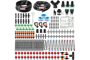 JOTOL Système d'irrigation Jardin,40m+10m Kit Arrosage Automatique,300+pcs Kit d'irrigation Goutte à Goutte Système d'irrigation pour Jardin pour Jardin pelouse Serre Plantes