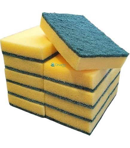 Jantex Sponge Scourers (Pack Of 10) - M&P Cleaning Supplies