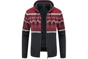 IGEEKWELL Cardigan Hombre Invierno Chaqueta de Hombre Sudadera Cremallera con Capucha Chaqueta Deportiva Hombre Casual Forro Polar Sudadera Gruesos Cálido Abrigo
