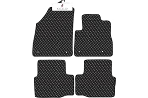 BCM Car Mats - Compatible with Vauxhall Astra K 2015-2022 - 3MM Rubber - Fully Tailored Floor Mat - Anti-Slip Backing - Black Trimming - 4 Piece Non-Slip