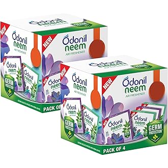 Odonil Bathroom & Toilet Air Freshener, Neem Mixed Fragrance Blocks - Jasmine, Lavender, Orchid, Rose, Long Lasting Fragrance, Lasts upto 30 days, Ger