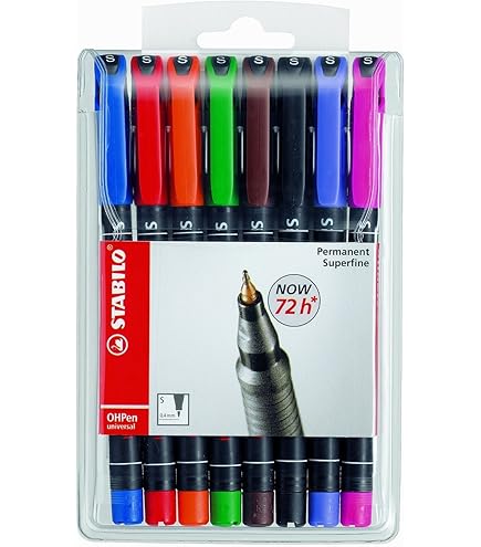 STABILO Universal OHP Pen Fineliner Medium Non-Permanent Projector Pen - Foto 12