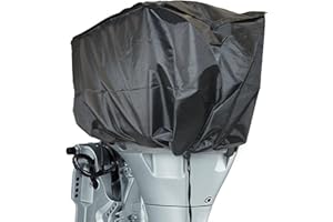 SPEEDWELLSTAR Copertura protettiva universale per motori fuoribordo: nero misura M 45x30x25cm